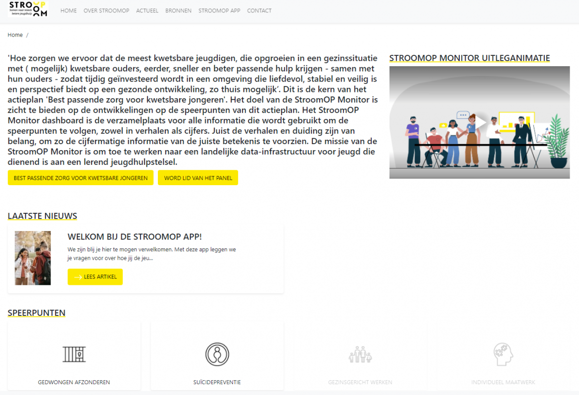 StroomOP Monitor: Best passende zorg voor kwetsbare jongeren 